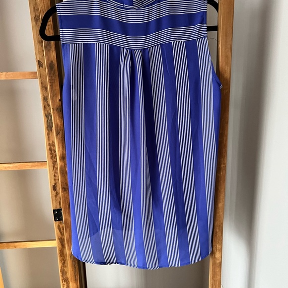 Stripped Blouse in blue and white - Picture 2 of 4